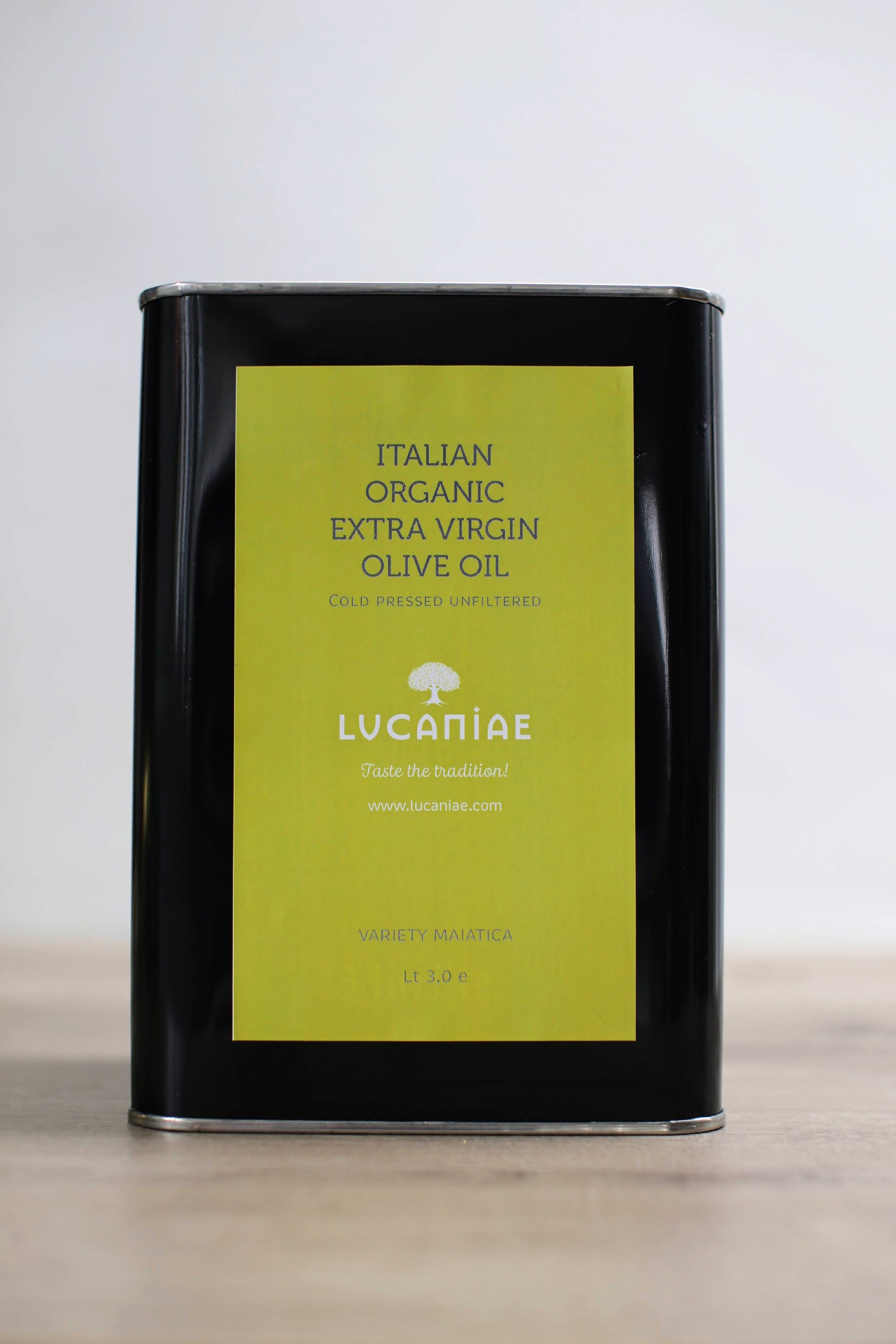 Lucaniae extra virgin olive oil 3.0 liters tin