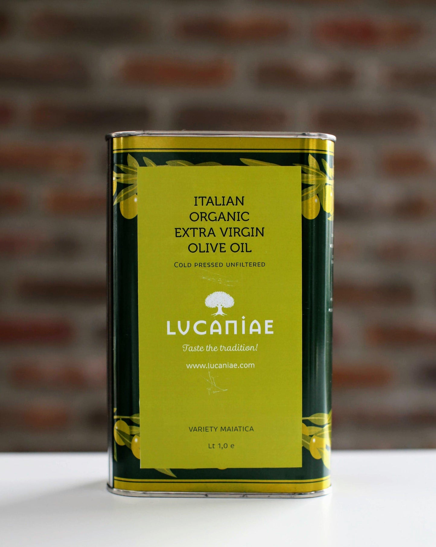Italian Extra Virgin Olive Oil - BIO - 1 lt. (can) - Lucaniae