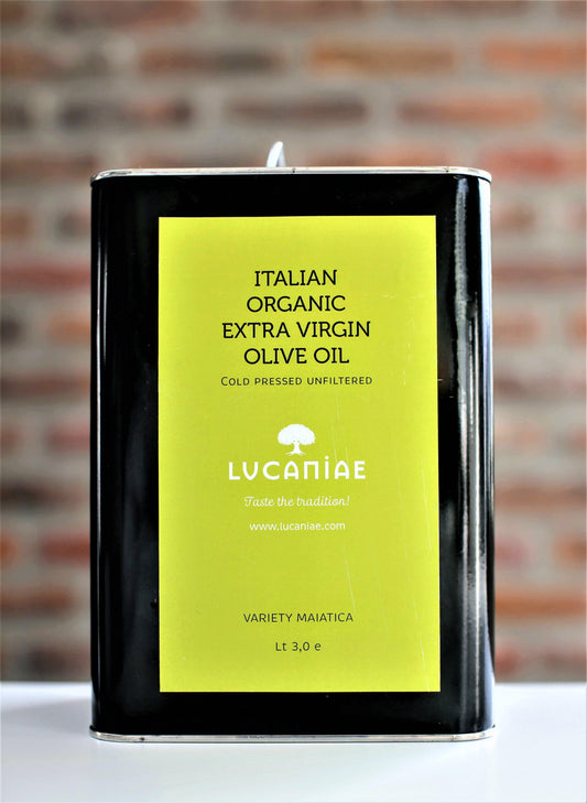 Italian Extra Virgin Olive Oil - BIO - 3 lt. (can) - Lucaniae
